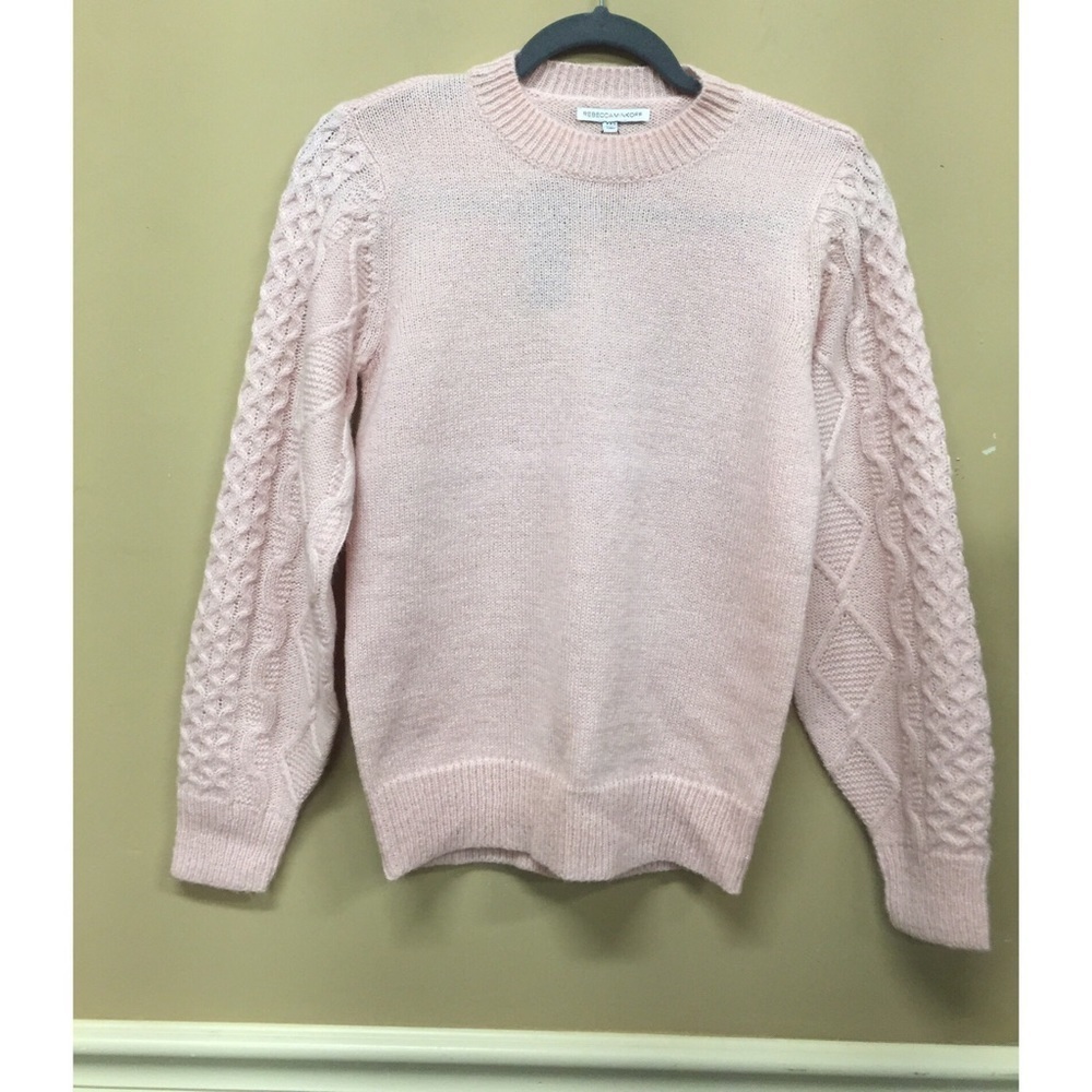 Rebecca Minkoff Penny Cable-Sleeve Sweater